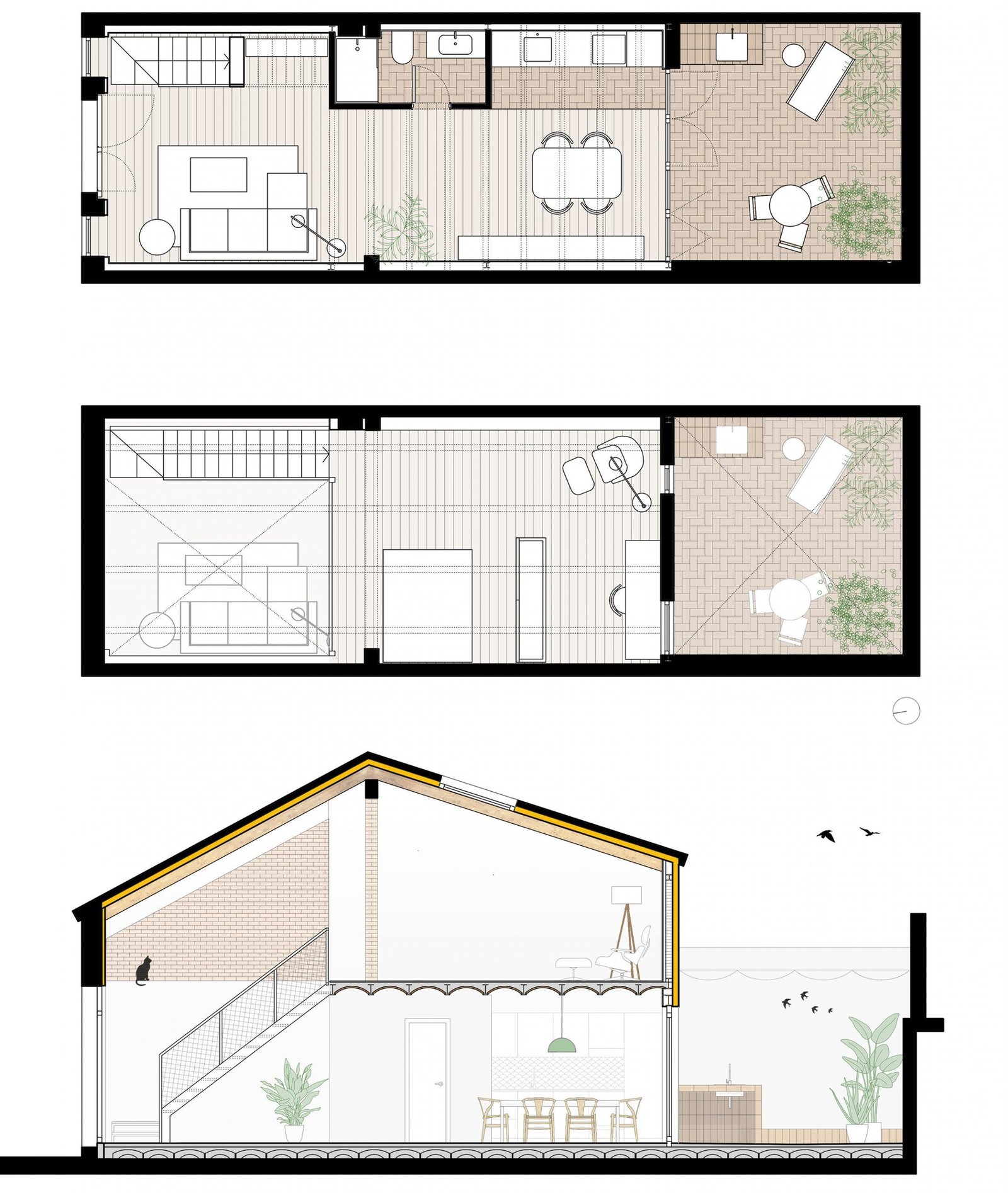 Casa Cabanyal. Reforma. Arquitectos Valencia. Nodopía. Planos